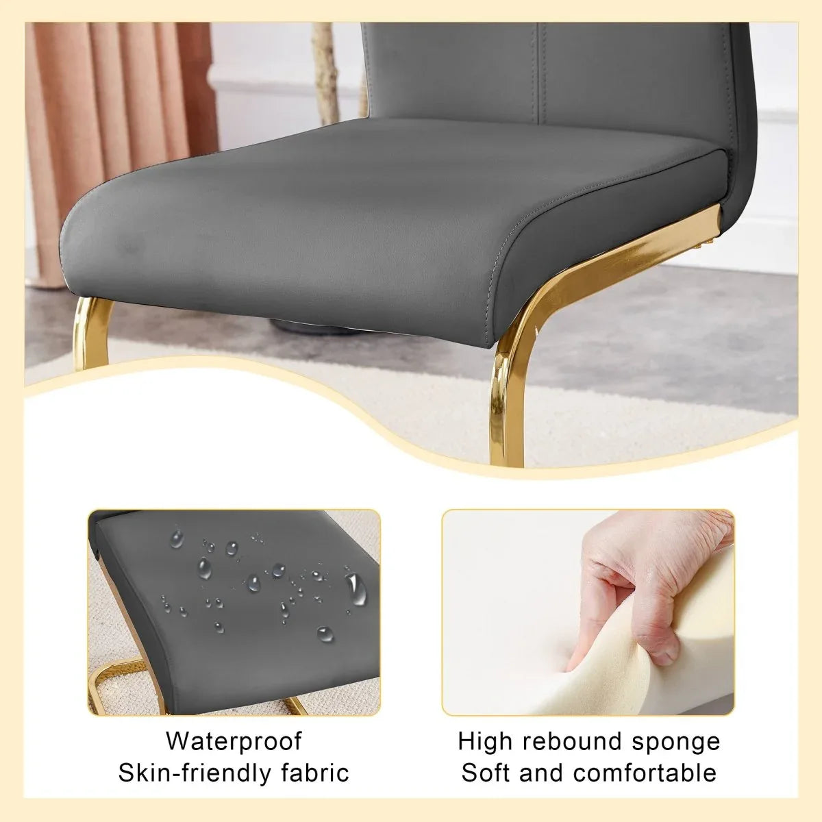 Tempered Glass Dining Table With Eight PU Chairs Set - Omega Lifestyles