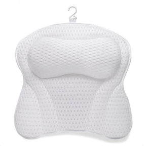 Thick Supportive Bath Pillow With Strong Suction Cups - Omega Lifestyles