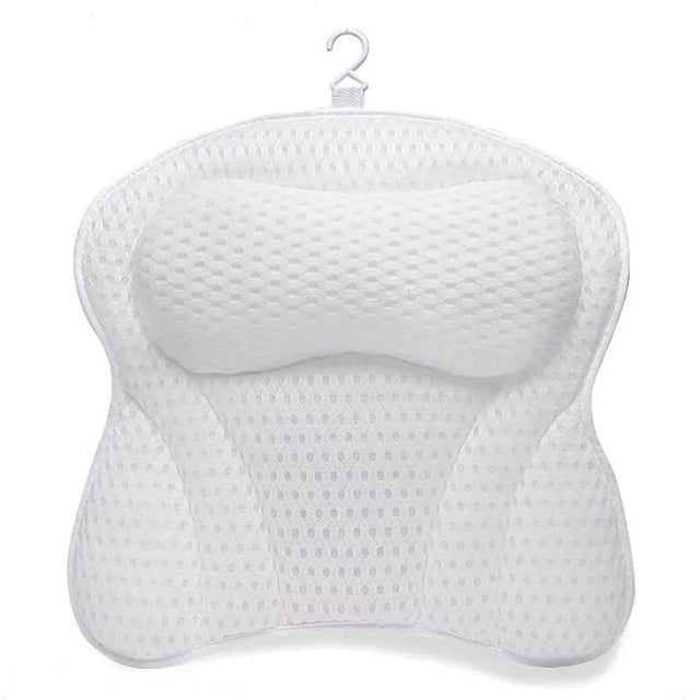 Thick Supportive Bath Pillow With Strong Suction Cups - Omega Lifestyles