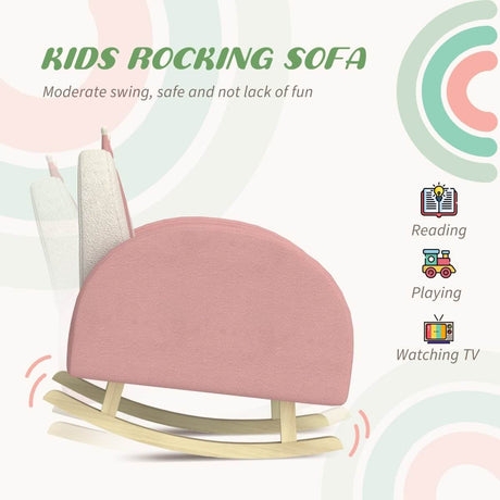 Toddler Velvet Pink Princess Crown Rocking Chair - Sleep Galleria
