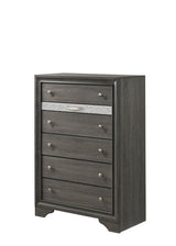 Traditional Gray Wood 5-Piece Bedroom Furniture Set - Omega Lifestyles