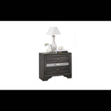 Traditional Gray Wood 5-Piece Bedroom Furniture Set - Omega Lifestyles