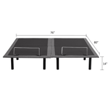 Traditional Split King Adjustable Bed Base With Wired Remote - Sleep Galleria