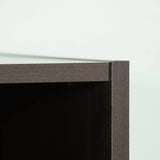 Transitional Brown Engineered Wood Computer Desk With Shelves - Omega Lifestyles