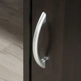 Transitional Brown Engineered Wood Computer Desk With Shelves - Omega Lifestyles