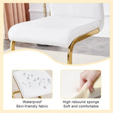 Transparent Tempered Glass Dining Table With 8 White PU Chairs - Omega Lifestyles