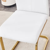 Transparent Tempered Glass Dining Table With 8 White PU Chairs - Omega Lifestyles