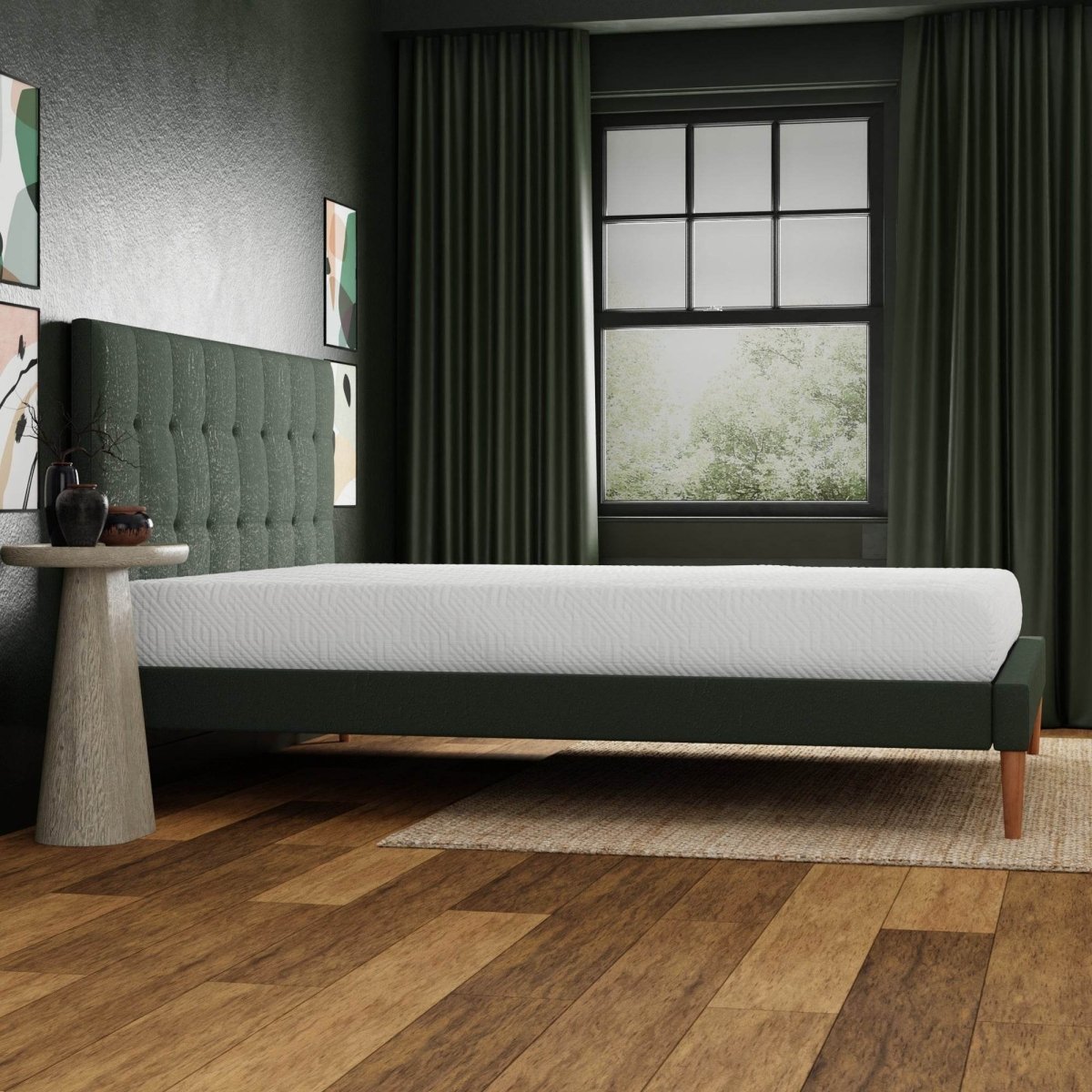 Twin Firm 8 - Inch Gel - Infused Memory Foam Mattress - Driftwood - Omega Lifestyles