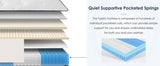 Twin Medium Firm 12-Inch Hybrid Foam Pocket Spring Mattress - Omega Lifestyles