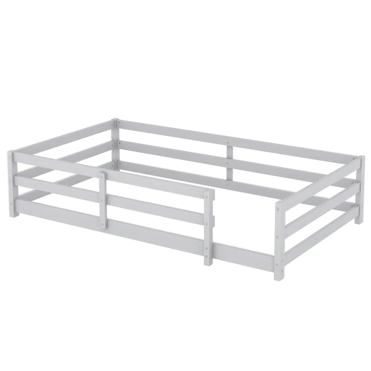 Twin Pine Montessori Floor Bed With Safety Fence - Omega Lifestyles