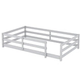Twin Pine Montessori Floor Bed With Safety Fence - Omega Lifestyles