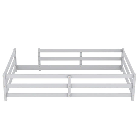 Twin Pine Montessori Floor Bed With Safety Fence - Omega Lifestyles