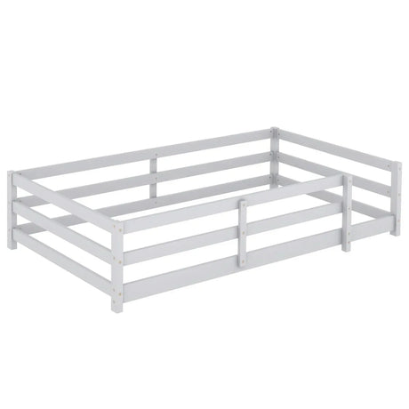 Twin Pine Montessori Floor Bed With Safety Fence - Omega Lifestyles