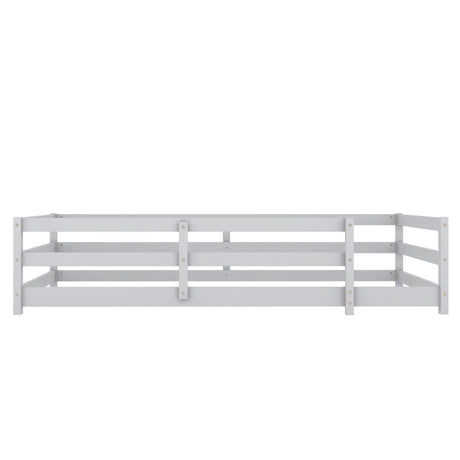 Twin Pine Montessori Floor Bed With Safety Fence - Omega Lifestyles