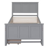 Twin Platform Bed With Trundle And Storage Drawers - Sleep Galleria