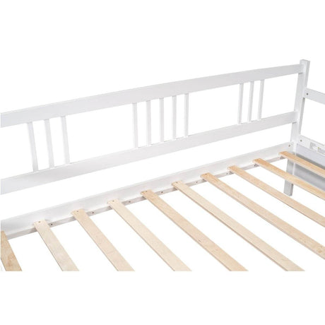 Twin Size Solid Wood Daybed With Two Drawers - Sleep Galleria