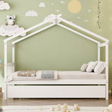 Twin Size Solid Wood House Daybed With Trundle - Sleep Galleria