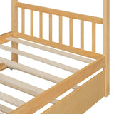 Twin Size Solid Wood House Daybed With Trundle - Sleep Galleria