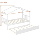 Twin Size Solid Wood House Daybed With Trundle - Sleep Galleria