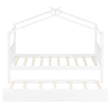 Twin Size Solid Wood House Daybed With Trundle - Sleep Galleria
