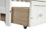 Twin Solid Wood Daybed With Storage Drawers - Driftwood - Omega Lifestyles