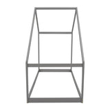 Twin Solid Wood Kids House Bed Frame - Driftwood - Omega Lifestyles