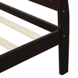 Twin Solid Wood Platform Bed Frame With Headboard And Footboard - Driftwood - Omega Lifestyles