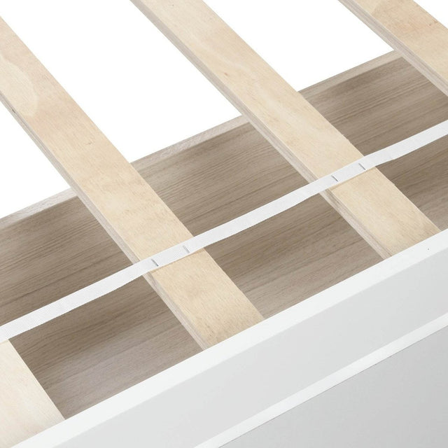 Twin Solid Wood Platform Bed Frame With Storage Drawers - Omega Lifestyles