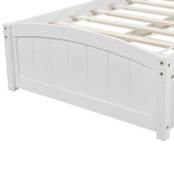 Twin Solid Wood Platform Bed With Trundle - Driftwood - Omega Lifestyles
