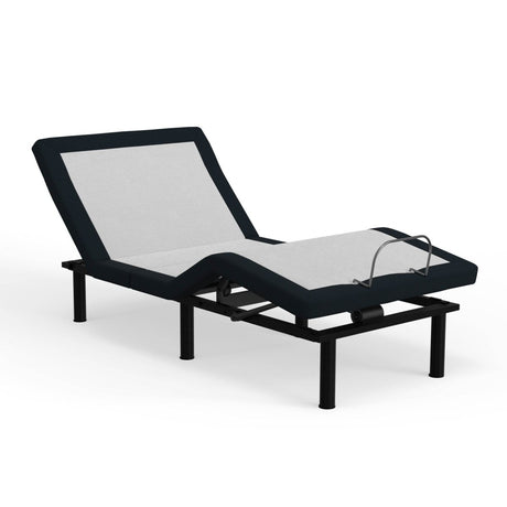 Twin XL Adjustable Base With Massage Pillow Tilt USB Ports - Driftwood - Omega Lifestyles