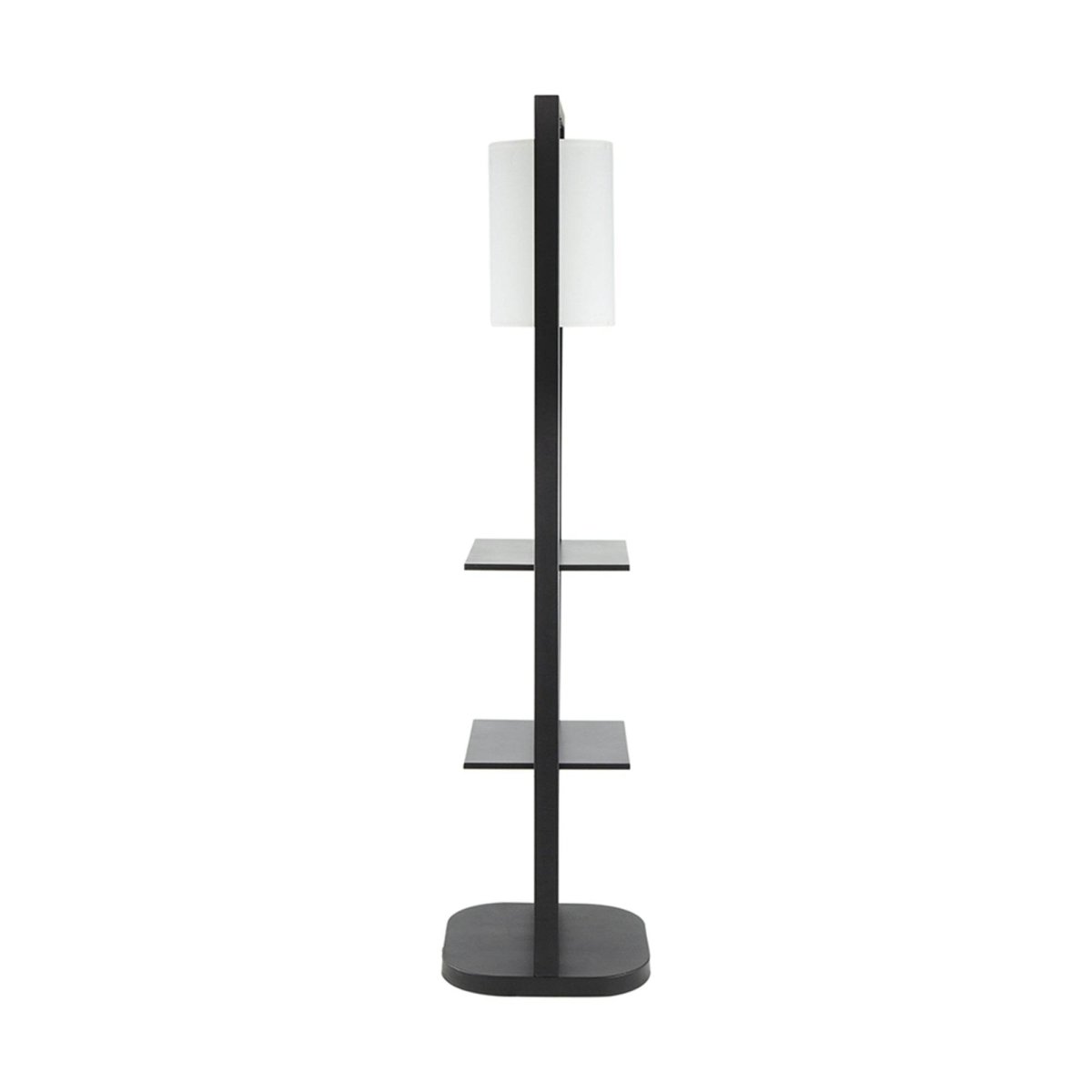 Two Tiered Vertical Iron Shelving Stand With Light - Sleep Galleria