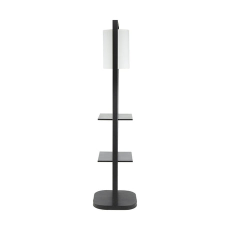 Two Tiered Vertical Iron Shelving Stand With Light - Sleep Galleria