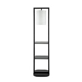 Two Tiered Vertical Iron Shelving Stand With Light - Sleep Galleria