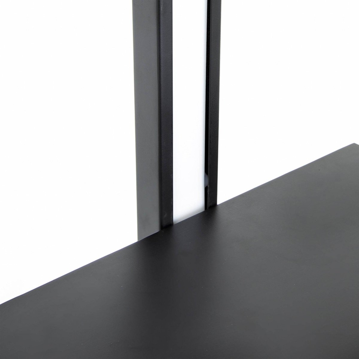 Two Tiered Vertical Iron Shelving Stand With Light - Sleep Galleria