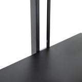 Two Tiered Vertical Iron Shelving Stand With Light - Sleep Galleria