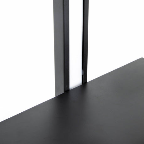 Two Tiered Vertical Iron Shelving Stand With Light - Sleep Galleria
