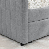 Upholstered Linen Daybed With Two Storage Drawers - Sleep Galleria