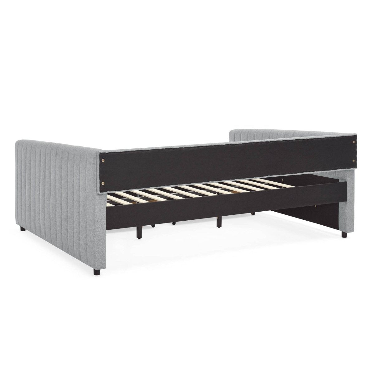 Upholstered Linen Daybed With Two Storage Drawers - Sleep Galleria