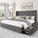 Velvet Upholstered Platform Bed Frame With Storage Drawers - Omega Lifestyles
