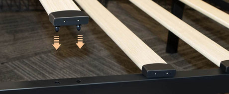 Velvet Upholstered Platform Bed Frame With Storage Drawers - Omega Lifestyles