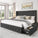 Velvet Upholstered Platform Bed Frame With Storage Drawers - Omega Lifestyles