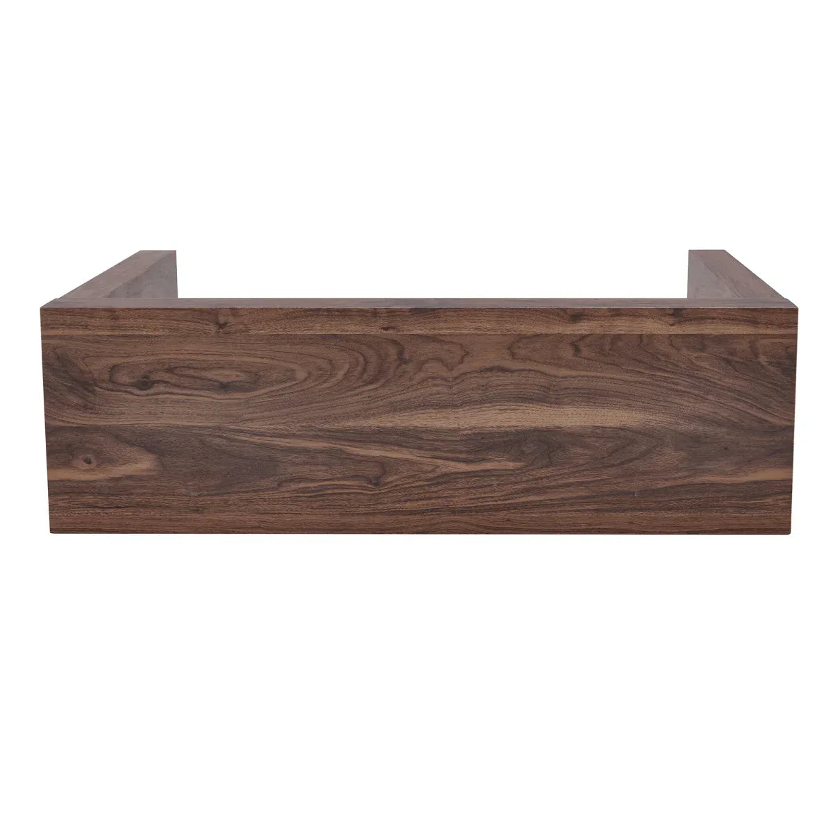 Walnut Grain MDF Bar Table With Storage Drawers - Omega Lifestyles