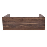 Walnut Grain MDF Bar Table With Storage Drawers - Omega Lifestyles