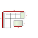 Weather - Resistant Brown Wicker Outdoor 7 - Piece Patio Sectional Set - Driftwood - Omega Lifestyles