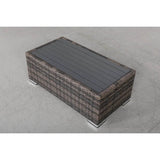 Weather - Resistant Brown Wicker Outdoor 7 - Piece Patio Sectional Set - Driftwood - Omega Lifestyles