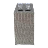 Weather - Resistant Rattan Wicker 7 - Piece Outdoor Lounge Set - Driftwood - Omega Lifestyles