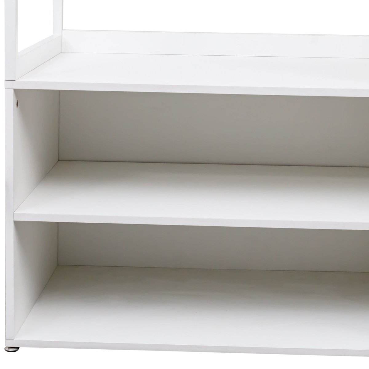 White Particle Board Armoire Wardrobe Closet With Shelves - Sleep Galleria