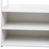 White Particle Board Armoire Wardrobe Closet With Shelves - Sleep Galleria