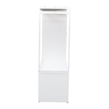 White Particle Board Armoire Wardrobe Closet With Shelves - Sleep Galleria