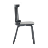 Windsor Wood Farmhouse Spindle Back Dining Chairs Set of 2 - Omega Lifestyles